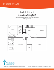 Creek side offest floor plan