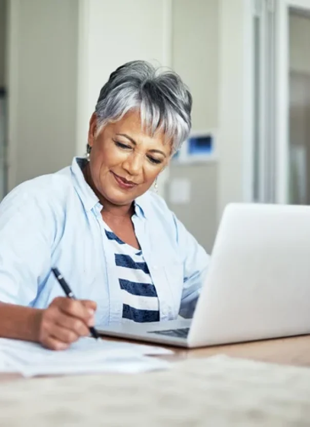 Financial_iStock-881635134 senior woman on laptop