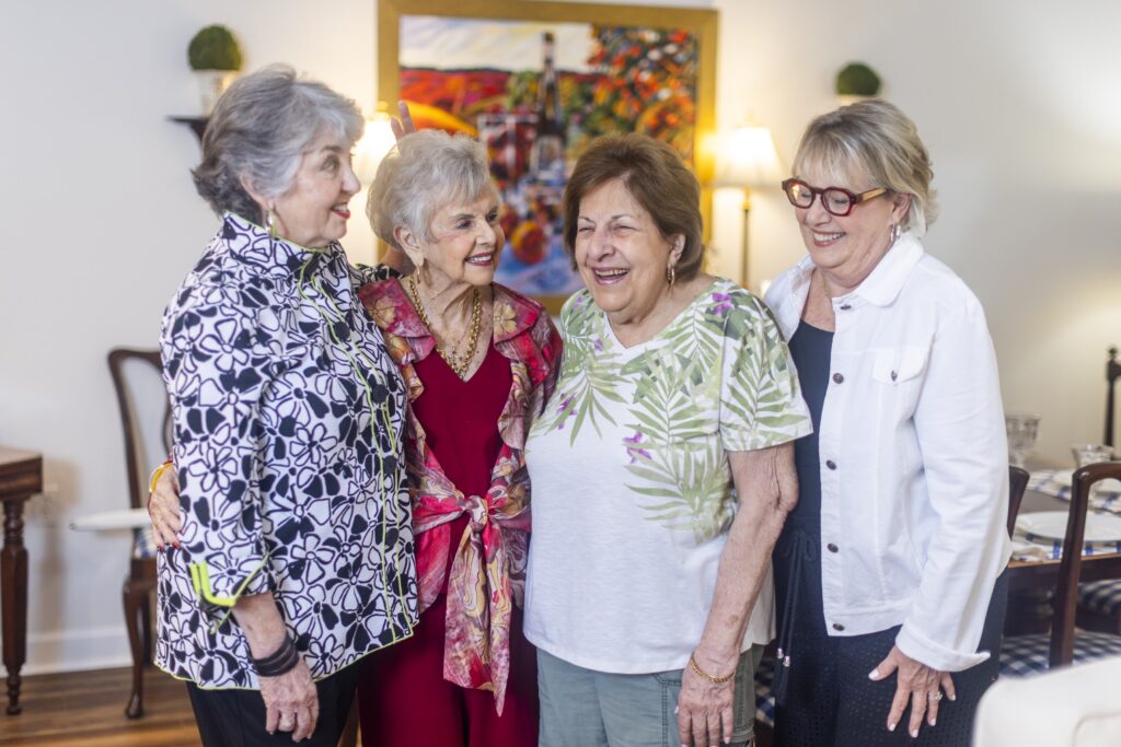 group of female senior friends