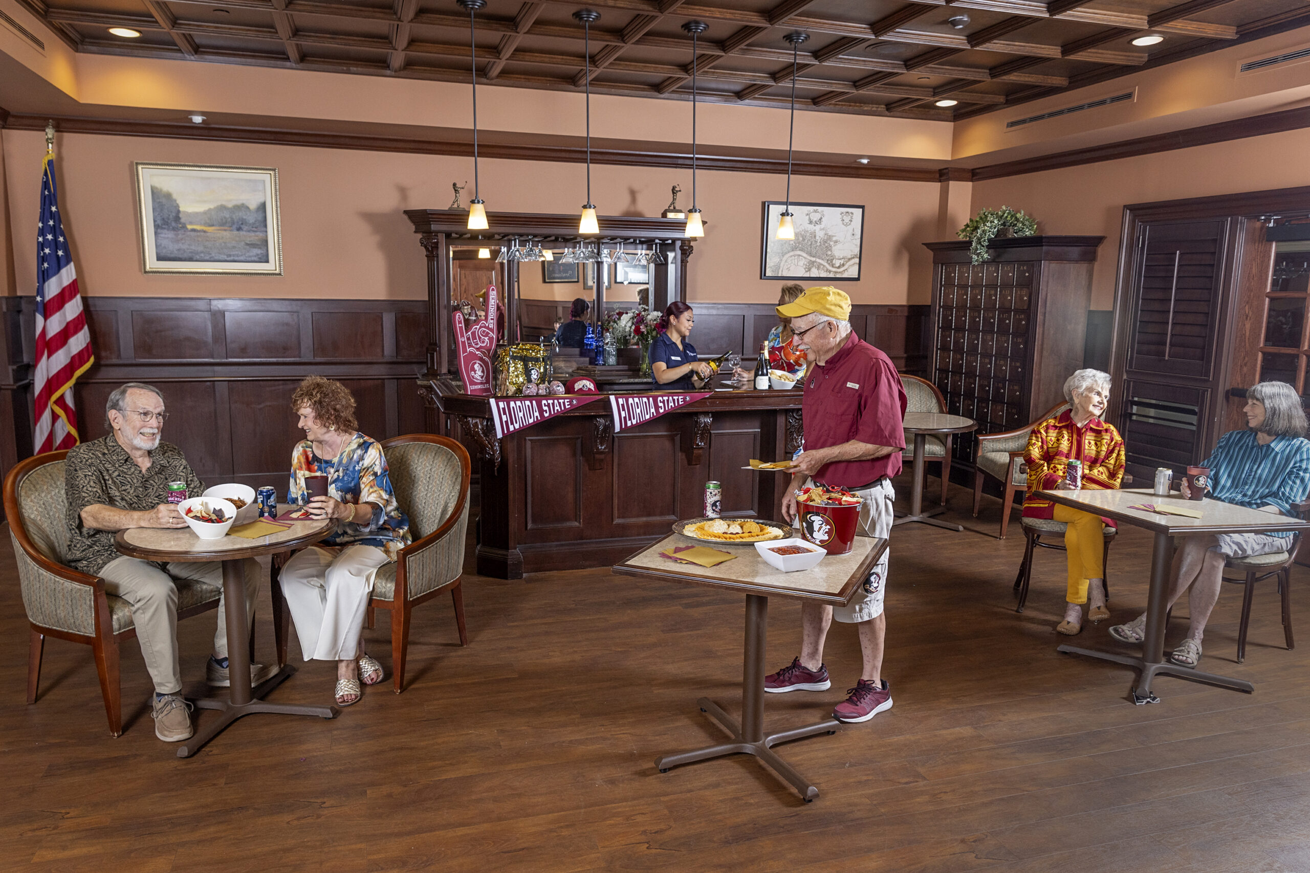 Seniors Smiling and Enjoying a Party