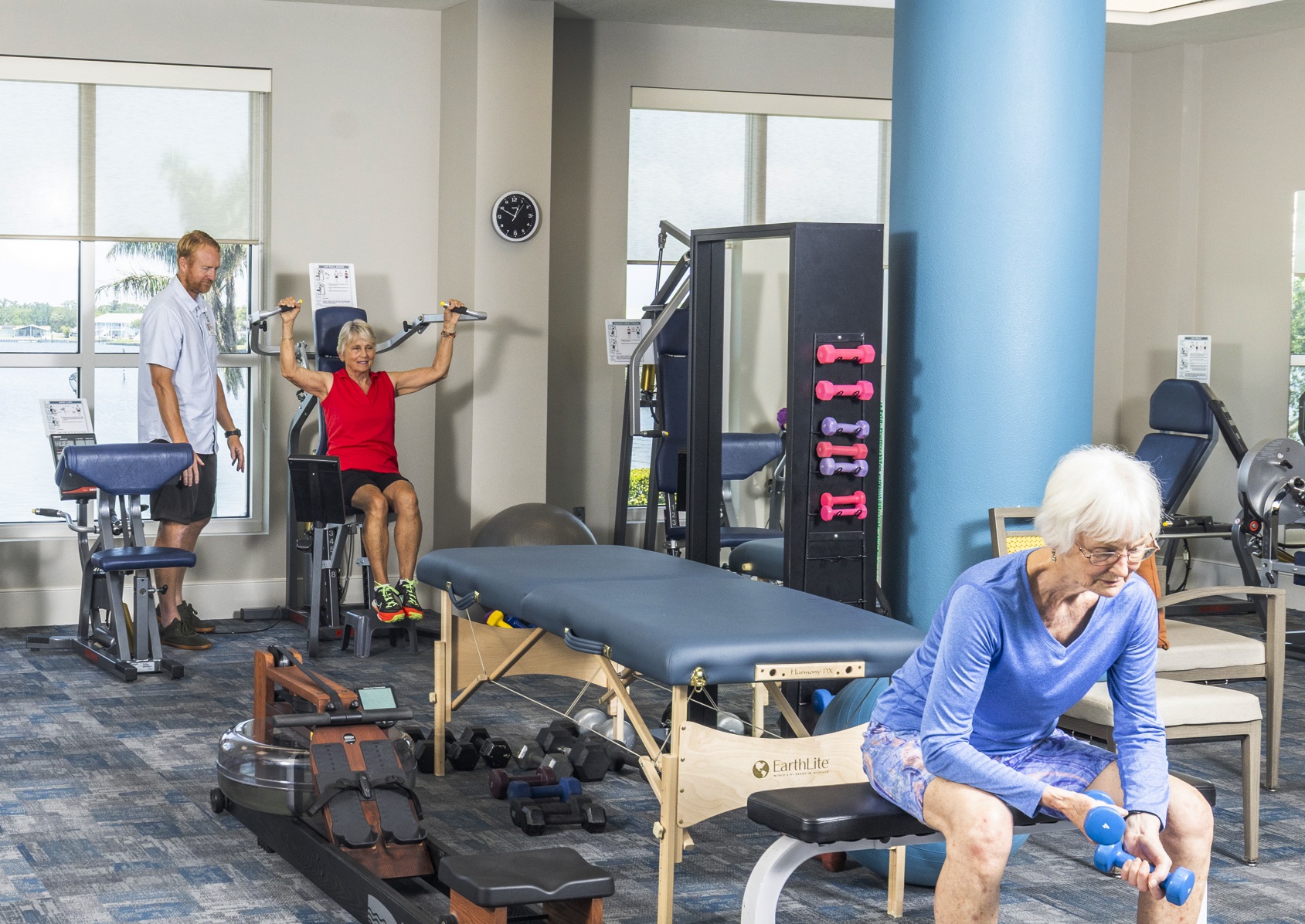 St. Petersburg seniors work out in fitness center at Westminster Shores