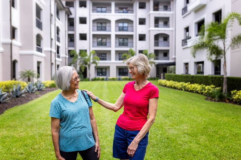 senior woman outside