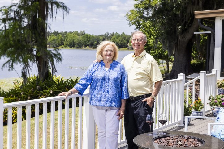 Senior Man and Woman Smiling at Camera_1060