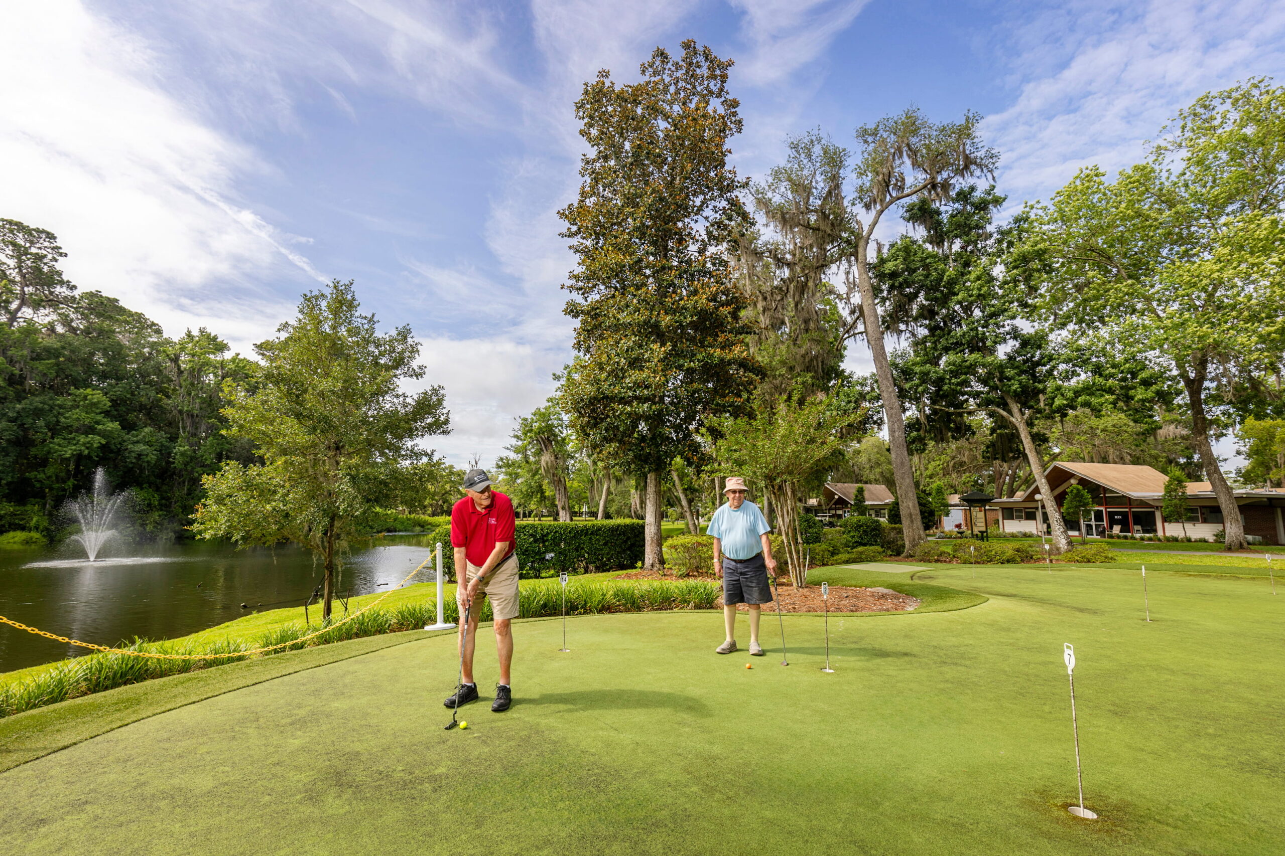 seniors golfing