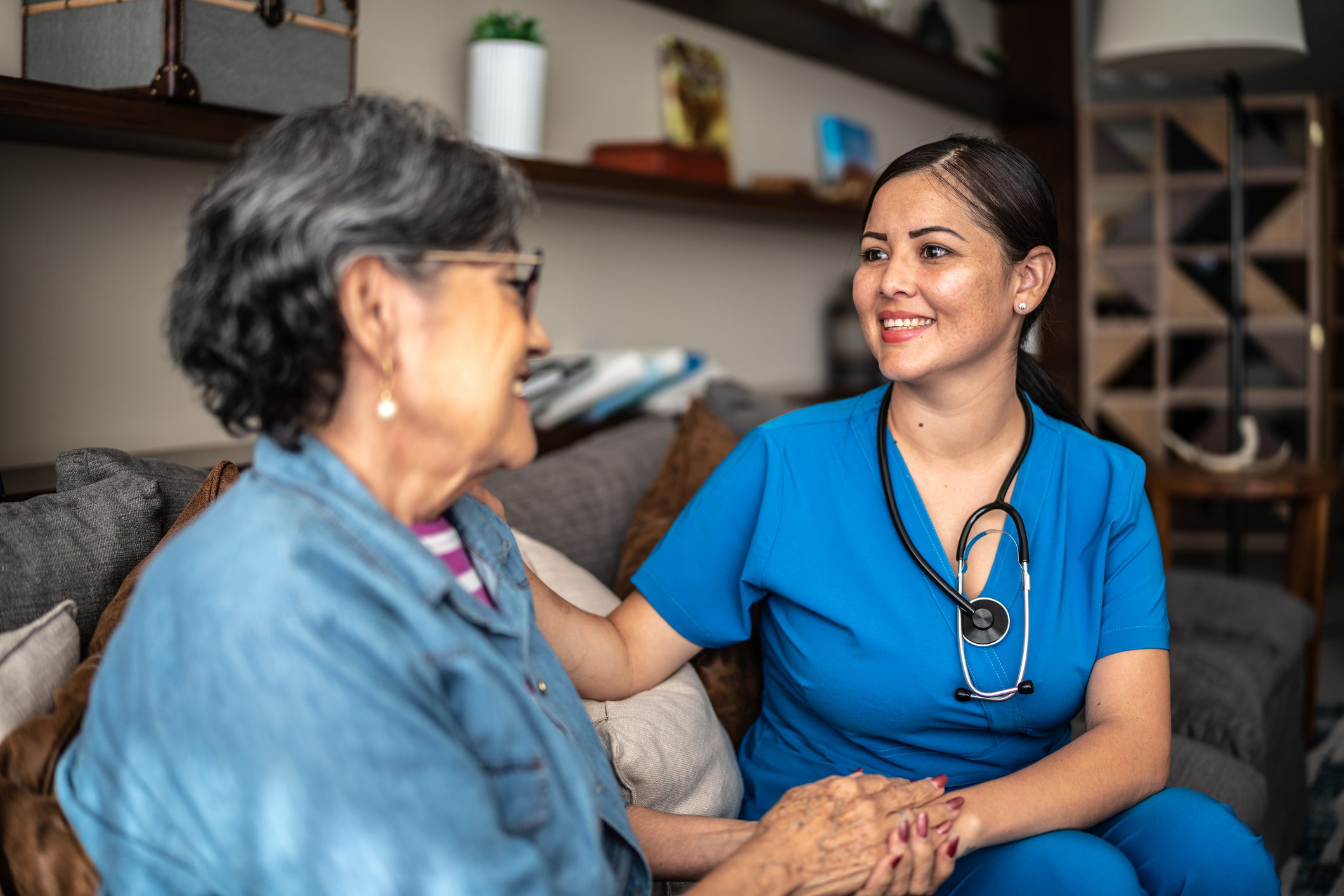 Nurse Helping Woman