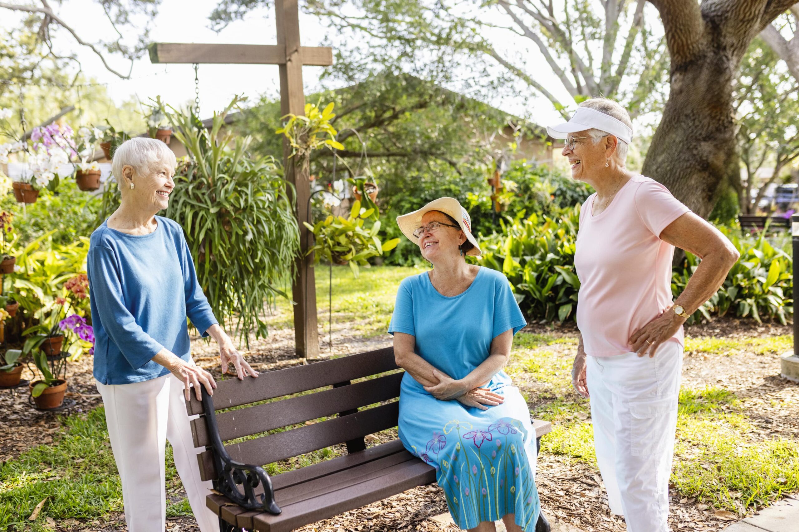 Group Of Seniors Outside