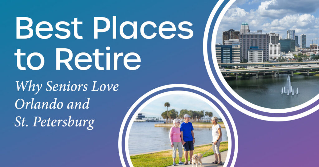 Best places to retire graphic