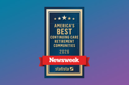 Newsweek badge for America's Best Continuing Care Retirement Communities