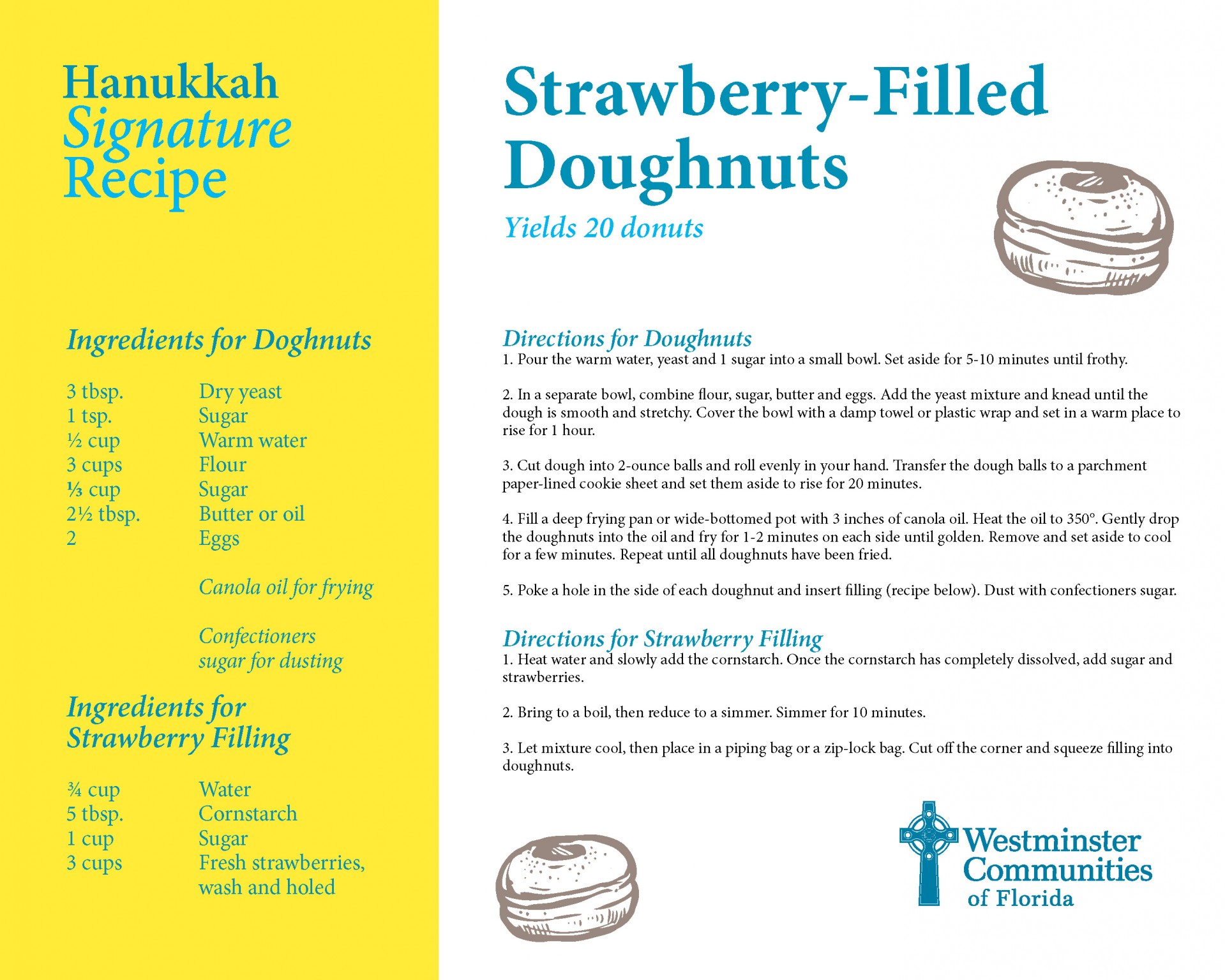 Hanukkah Signature Recipes Doughnuts