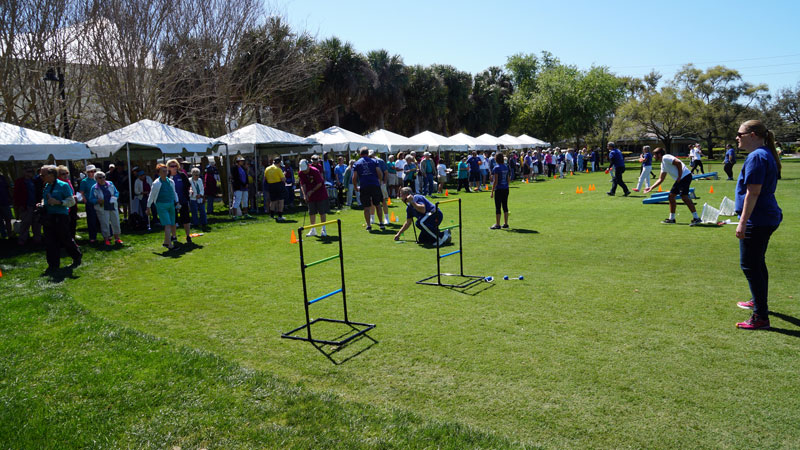 More than 300 residents took part in the Games, including shotput, horseshoes and more.